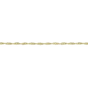 Tjh Collection 9ct yellow gold 16inch fine prince of wales rope chain g7r16