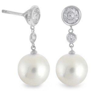 Crislu Ladies Pearl Dropper Earrings 9010130E00PL