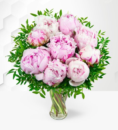Prestige Flowers British peony bouquet - peony delivery - pink peonies - flower delivery - next day flower delivery