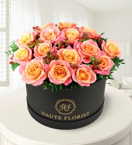Prestige Flowers Perfectly pink - hat box flowers - haute florist - birthday flowers - luxury flowers - luxury flower delivery