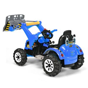 12 V Battery Powered Kids Ride on Dumper Truck-Blue