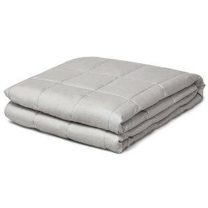 15 lbs Weighted Blankets with Glass Beads Light-Light Gray