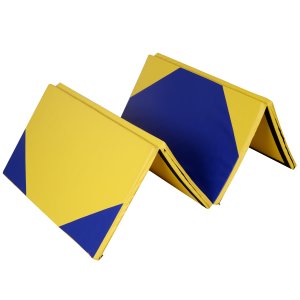 Costway 4' x 10' x 2 hexagonal splicing thick folding panel gymnastics mat