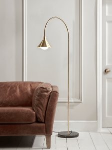 NEW Brass Cone Floor Lamp