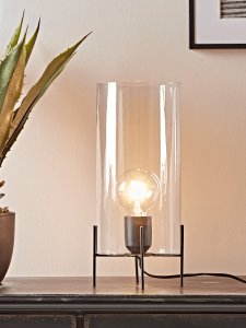NEW Glass Column Table Lamp