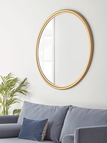 NEW Round Brass Clawson Mirror - Large