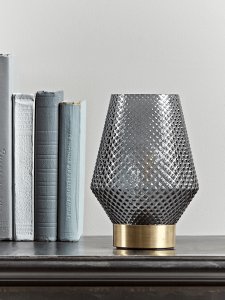 NEW Textured LED Table Lamp - Smoke