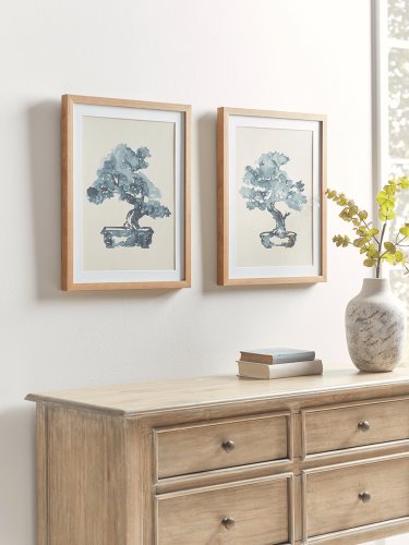 NEW Two Bonsai Framed Prints