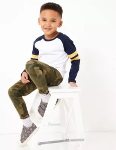 Cotton Rich Camouflage Jeans (2-7 Years) green