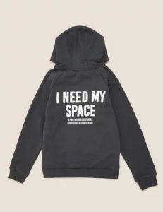 Marks and Spencer Cotton NASA™ Graphic Hoodie (6-14 Yrs) - 6-7 Y - Carbon, Carbon
