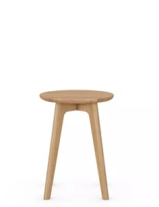 Marks and Spencer Nord Stool/Side Table - 1SIZE - Walnut, Walnut