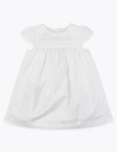 Taffeta Occasion Dress (0-3 Yrs) white