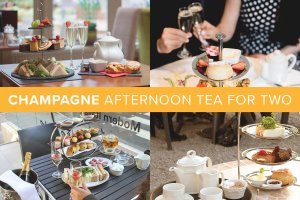 Bunches Champagne afternoon tea for two