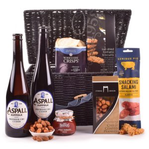Bunches Cider and snacks hamper