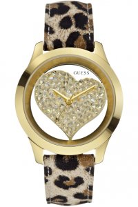 Guess Clearly Heart WATCH W0113L7