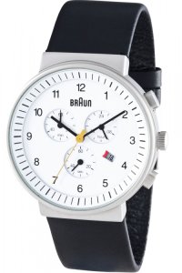 Mens Braun BN0035 Classic Chronograph Watch BN0035WHBKG