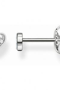 Thomas Sabo Jewellery Glam & Soul Diamond Heart Stud Earrings JEWEL H0003-725-14