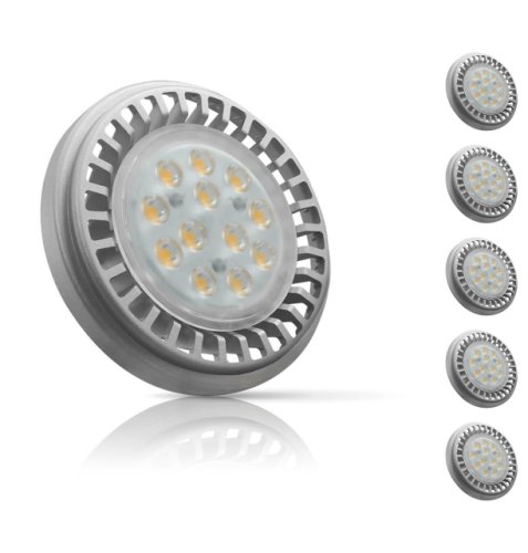 Crompton AR111 LED Light Bulb GU10 12.5W (100W Eqv) Cool White 5-Pack 30°