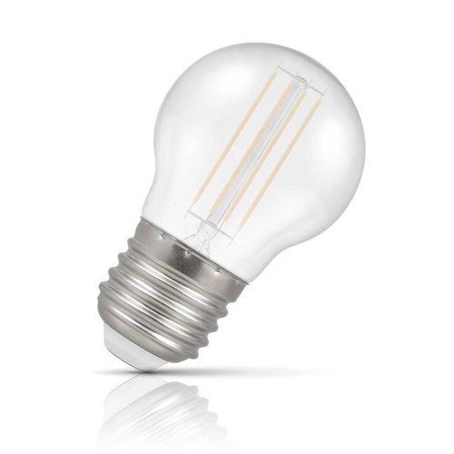 Crompton Golfball LED Light Bulb E27 4.5W (25W Eqv) White IP65 Harlequin
