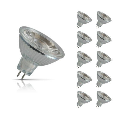 Crompton Lamps Crompton mr16 spotlight led bulb gu5.3 5w (35w eqv) cool white 10-pack 40°