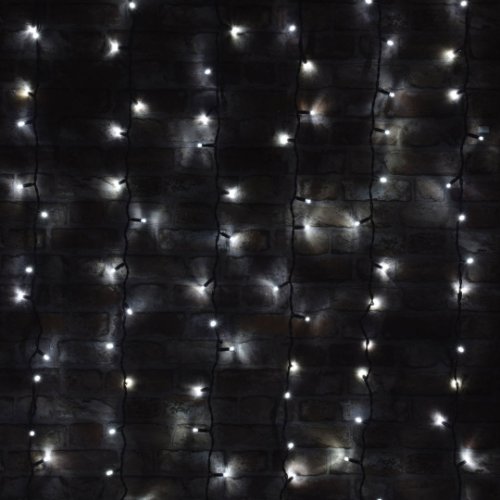 Lyyt-Connect 1.2m 102 Cool White LED Connectable Outdoor Curtain Lights