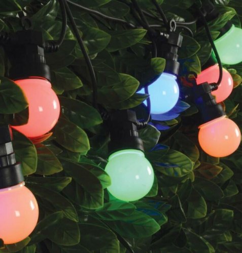 Lyyt LED Festoon Light 5 Metre Multi-Coloured Waterproof (10 Lights)