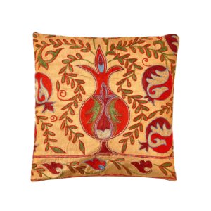 HERITAGE Geneve - Taj Mahal Silk Suzani Ikat Double Sided Cushion