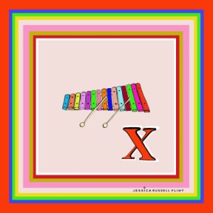 Jessica Russell Flint - X For Xylophone Alphabet Print