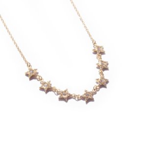 SEOL + GOLD - 18ct Gold Vermeil Cz Star Necklace