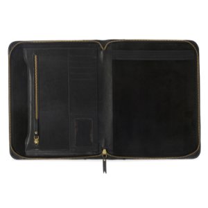 VIDA VIDA - Luxe Black Leather Document Holder