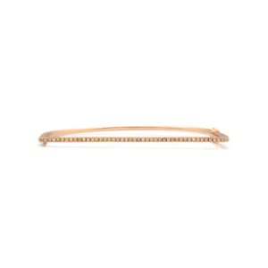 Daily Luxe 18k gold brown diamond bangle