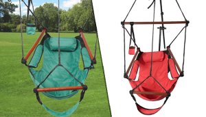 Hanging Hammock Swing Chair With Pillow Carry Bag - 4 Colours