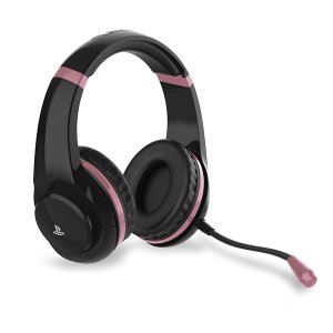 4Gamers PRO4-70 Rose Gold Edition Stereo Gaming Headset (Black) for PS4