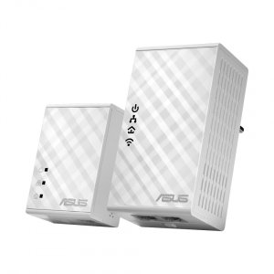 Asus PL-N12 300 Mbps Wi-Fi HomePlug AV500 Powerline Adapter Kit UK Plug
