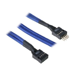 BitFenix Alchemy Internal USB Extension 30cm - sleeved blue/black