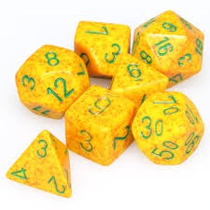 Chessex Speckled Poly 7 Dice Set: Lotus