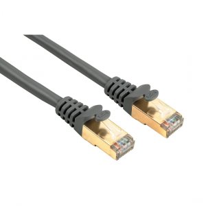 Hama CAT 5e Network Cable STP Gold-plated Shielded Grey 3.00 m