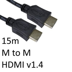 HDMI 1.4 (M) to HDMI 1.4 (M) 15m Black OEM Display Cable