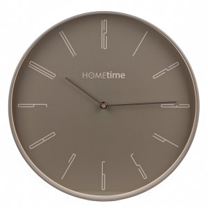 Hometime Round Wall Clock Grey 35cm