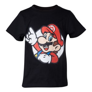 Nintendo - Super Mario Bros. It's a Me Mario Kid's 10-12 T-Shirt - Black