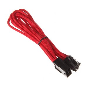 Silverstone 8-pin PCIe 6+2 Pin 25cm PCIe Extension - Red