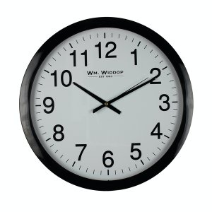 William Widdop Wall Clock - Black