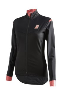 NUOVO By Ribble - womens softshell jacket black/coral 10