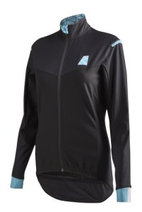 NUOVO By Ribble - womens softshell jacket black/peppermint 10
