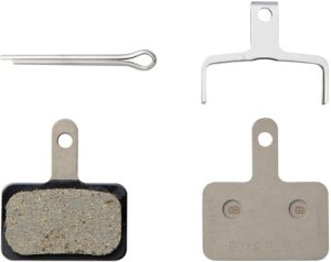 Shimano - B01S disc brake pads and spring, steel backed, resin