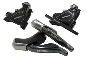 Shimano - R785 Hydraulic Di2 Disc Brake/STI Set w/ RS805 Calipers