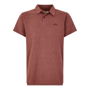 Weird Fish Tyrie Branded Polo Oxblood Red Marl Size M