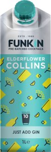 Funkin Cocktail Mixer - Elderflower Collins 1 Litre Carton