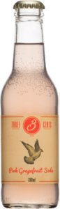 Three Cents - Pink Grapefruit Soda 24x 200ml Bottles