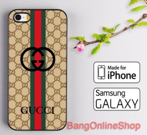 Brown Pattern Gucci iPhone 7 7+ 6 6s 6+ 6s+ 5 5s 5c SE Samsung S8 S8+ Case